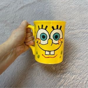 Large Ceramic hand painted SpongeBob mug